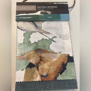 Natural Nuances Night Blue Mixed Media Wall Fabric Designer Sample Book.